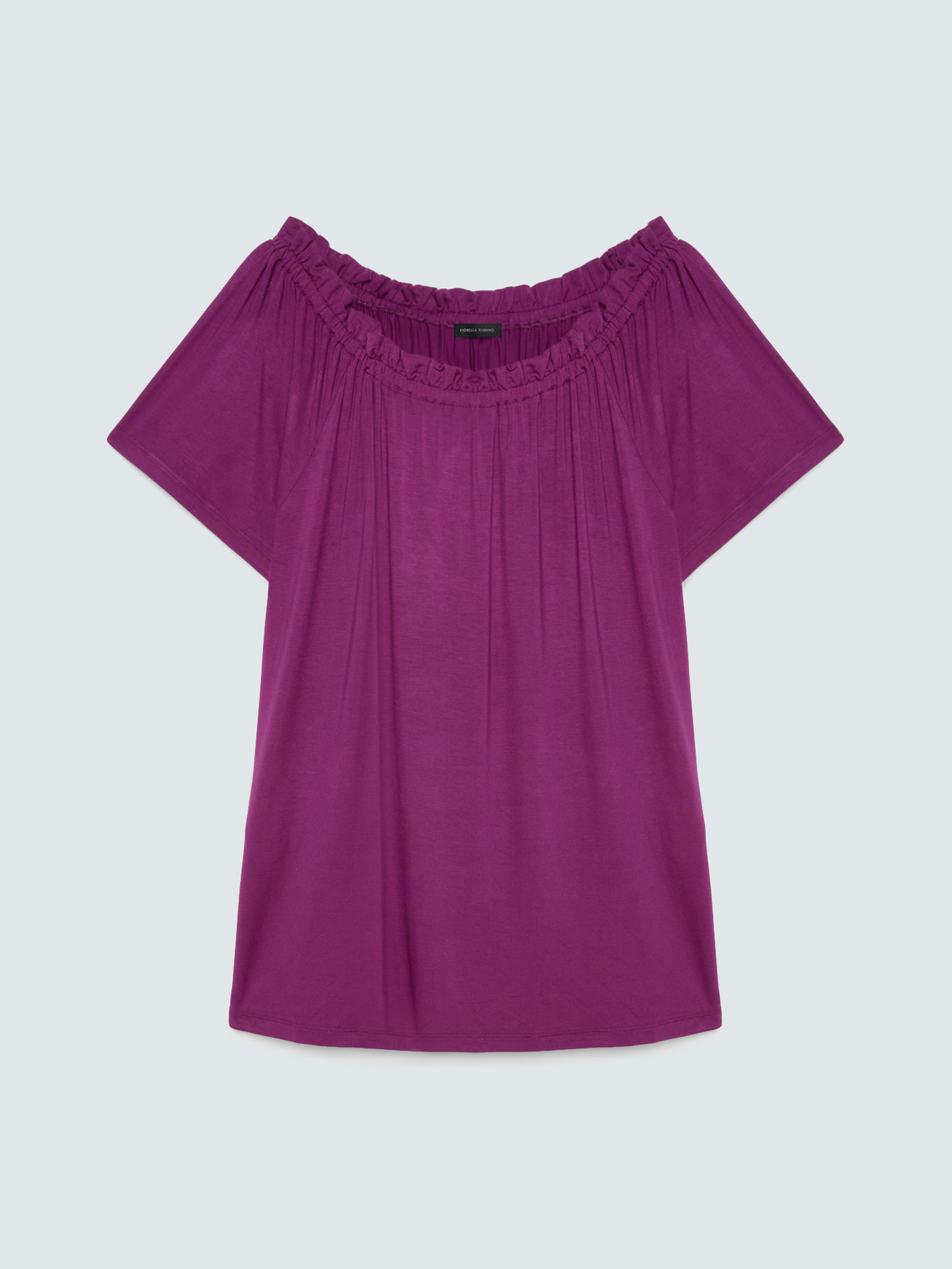 Off-Shoulder-T-Shirt aus Viskose-Jersey image number 4