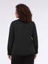 Blusa in georgette con micro punti luce e fiocco image number 1