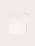Tricou din jersey cu prelucrare efect dantelă image number 4