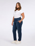 Stonewashed effect balloon jeans image number 6
