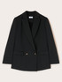Blazer à double boutonnage avec plissé dans le dos image number 5