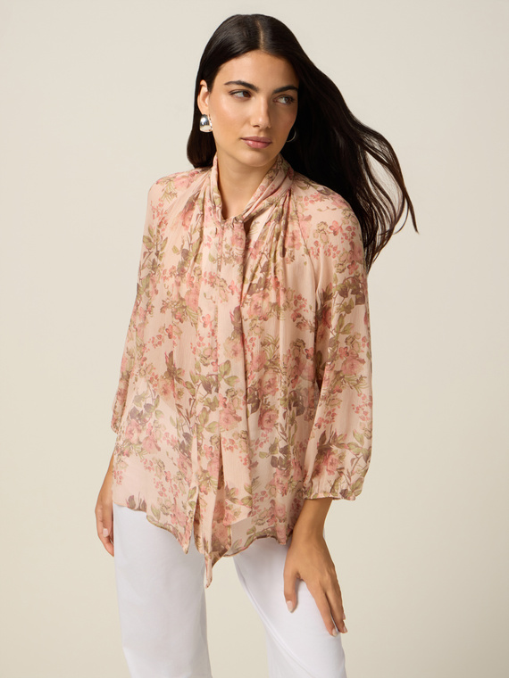 Camicia in viscosa fantasia