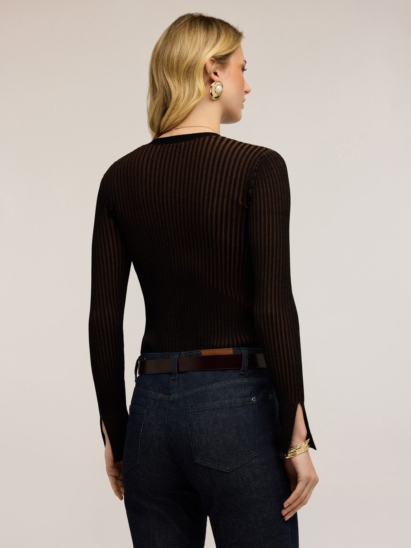 Vanis&eacute; ribbed cardigan image number 1
