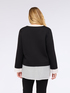 Camisa con sudadera de jersey integrada image number 1