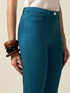 Skinny cotton blend trousers image number 2