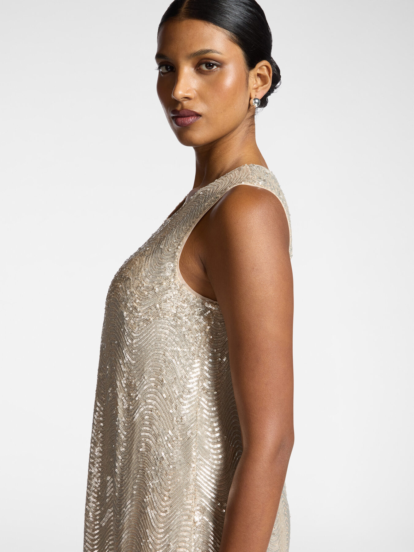 Abito in tulle con paillettes image number 3