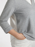 Sweatshirt mit Hemdkragen image number 3