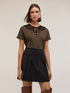 Embroidered modal blend T-shirt image number 3
