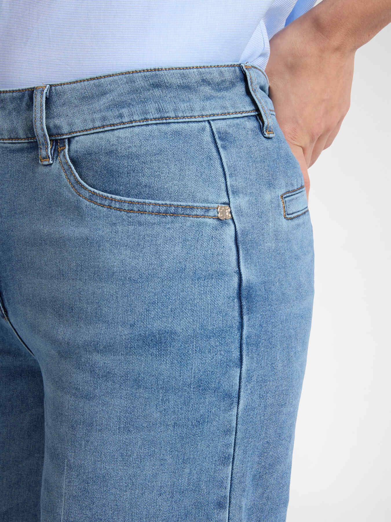Cropped wide leg jeans,  "Wanda" image number 3