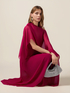 Long pleated dress with ruffle image number 3