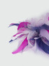 Brooch with multicolor feathers image number 2