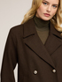 Double-breasted coat in wool blend cloth image number 2