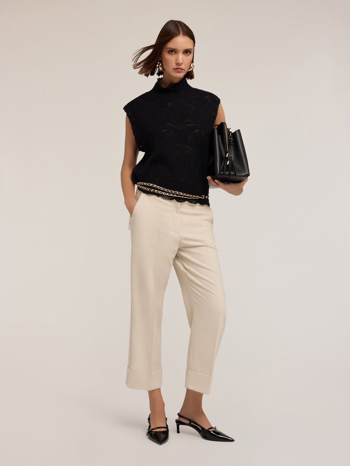 Knitted turtleneck sweater image number 2