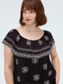 Chill Off-Shoulder Viscose Dress image number 2
