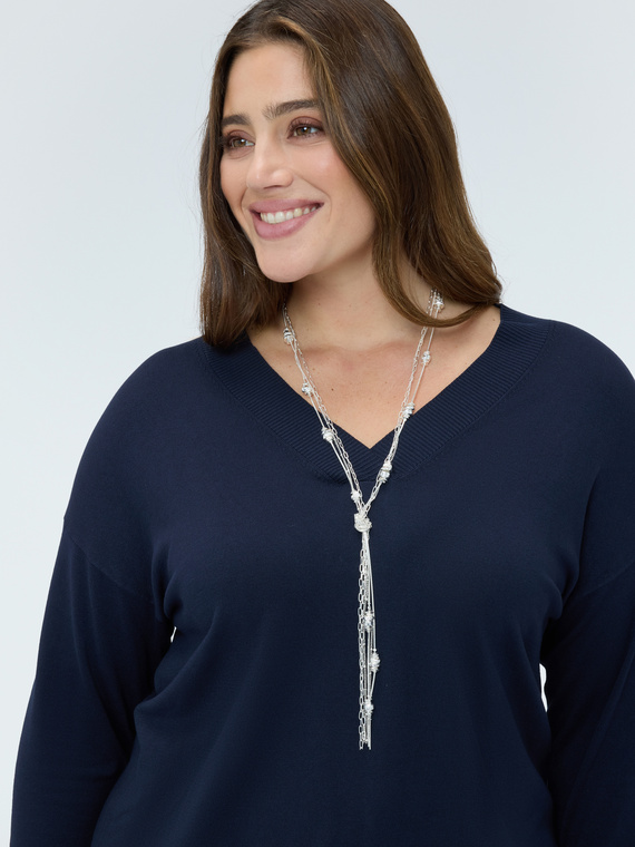 Collana multifilo con nodini