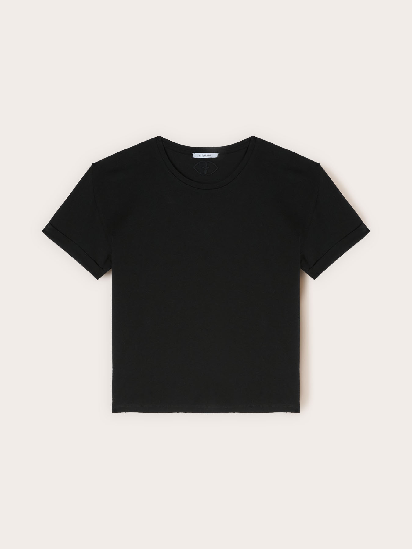 Boxy t-shirt with embroidered logo image number 3