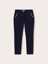 Pantalon regular avec des boutons métalliques image number 4
