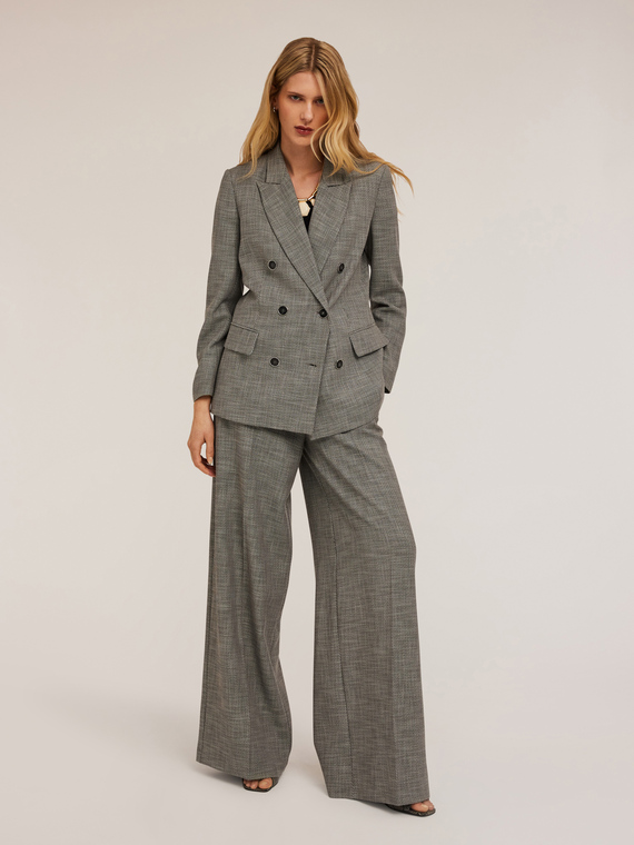 Veste large à double boutonnage