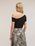 T-shirt with asymmetric neckline image number 1