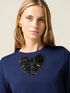 T-shirt in jersey patch in paillettes image number 2