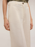 Pantaloni wide leg misto lino image number 3
