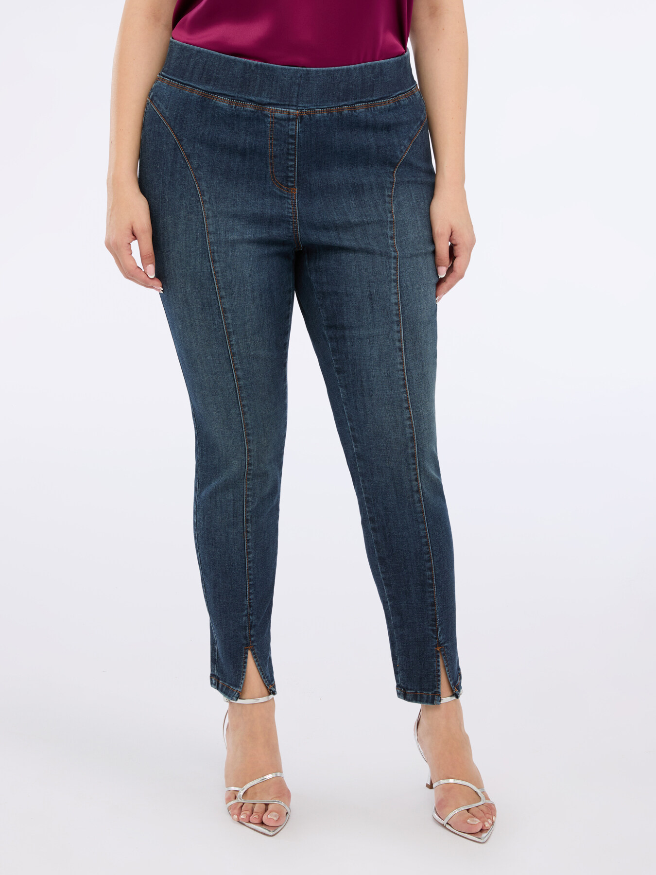 Jeggings dalla vita elasticizzata image number 2