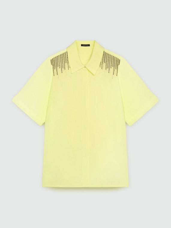 Camisa de manga corta bordada