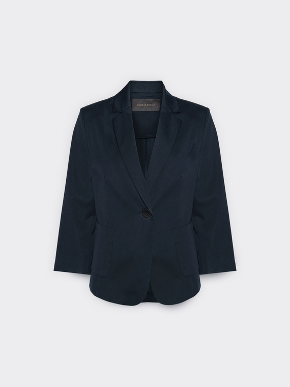 Blazer aus Stretch-Satin
