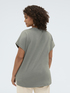 T-Shirt aus Baumwolle mit Blumenapplikation image number 1