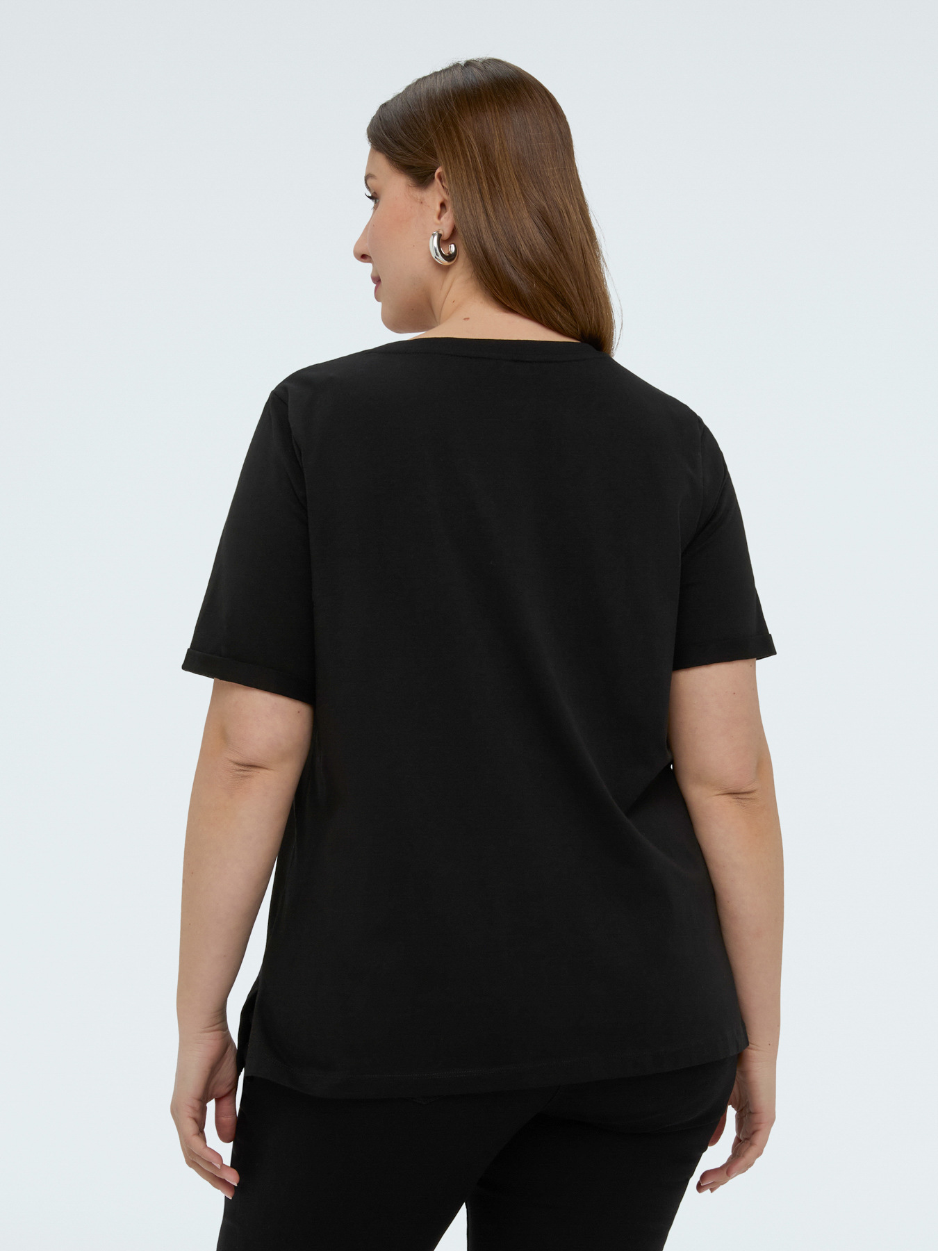 T-Shirt mit Strass-Schriftzug image number 1