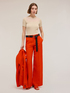 Gerippter Lurex-Pullover mit eingearbeitetem Muster image number 0