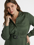 Vestito chemisier con cintura in fibre TENCEL™ image number 2