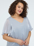 Metallic textured blouse with light spots image number 3