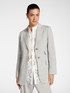 Single-breasted linen blend blazer image number 0