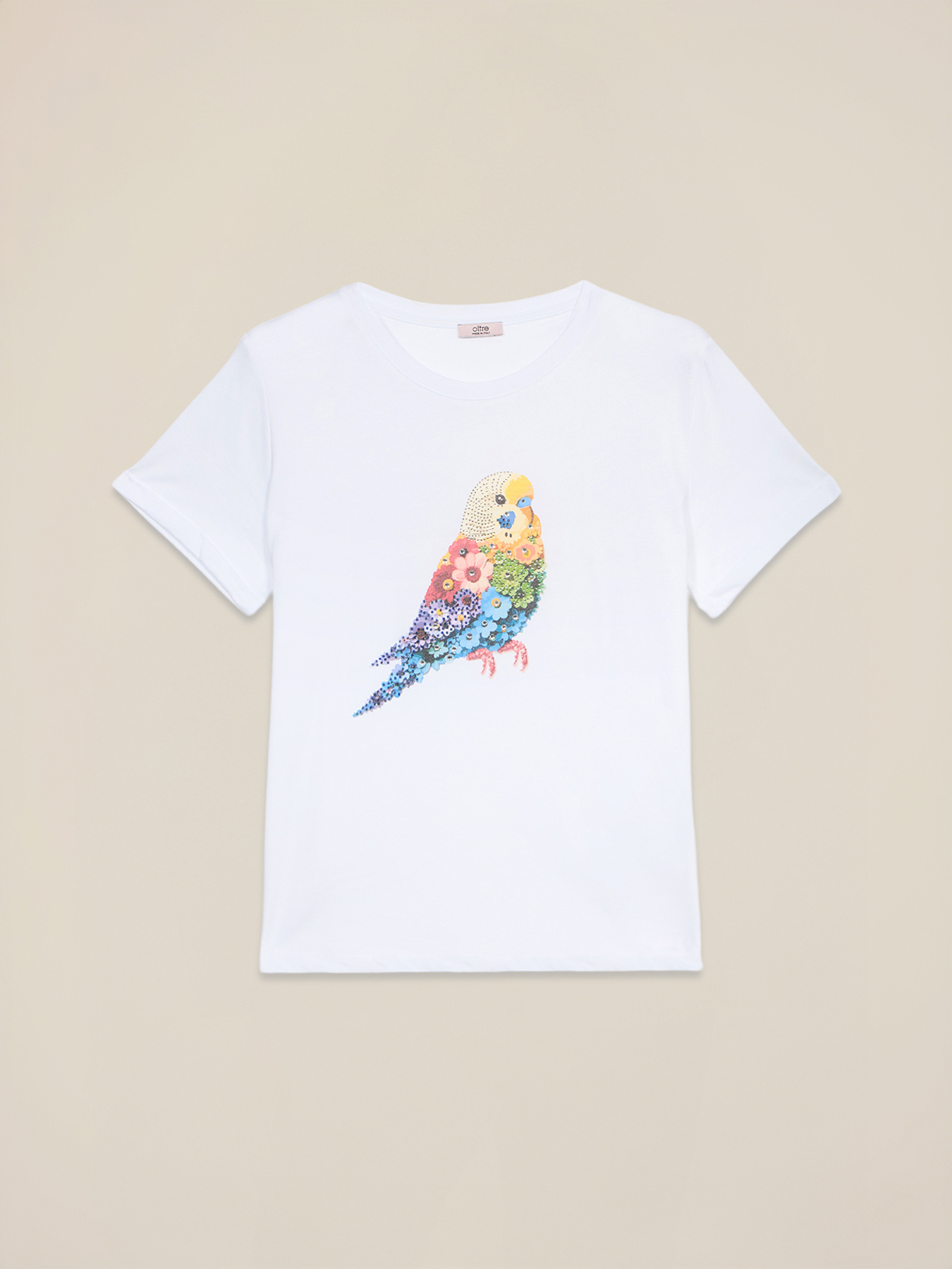 T-shirt con stampa e applicazioni image number 3