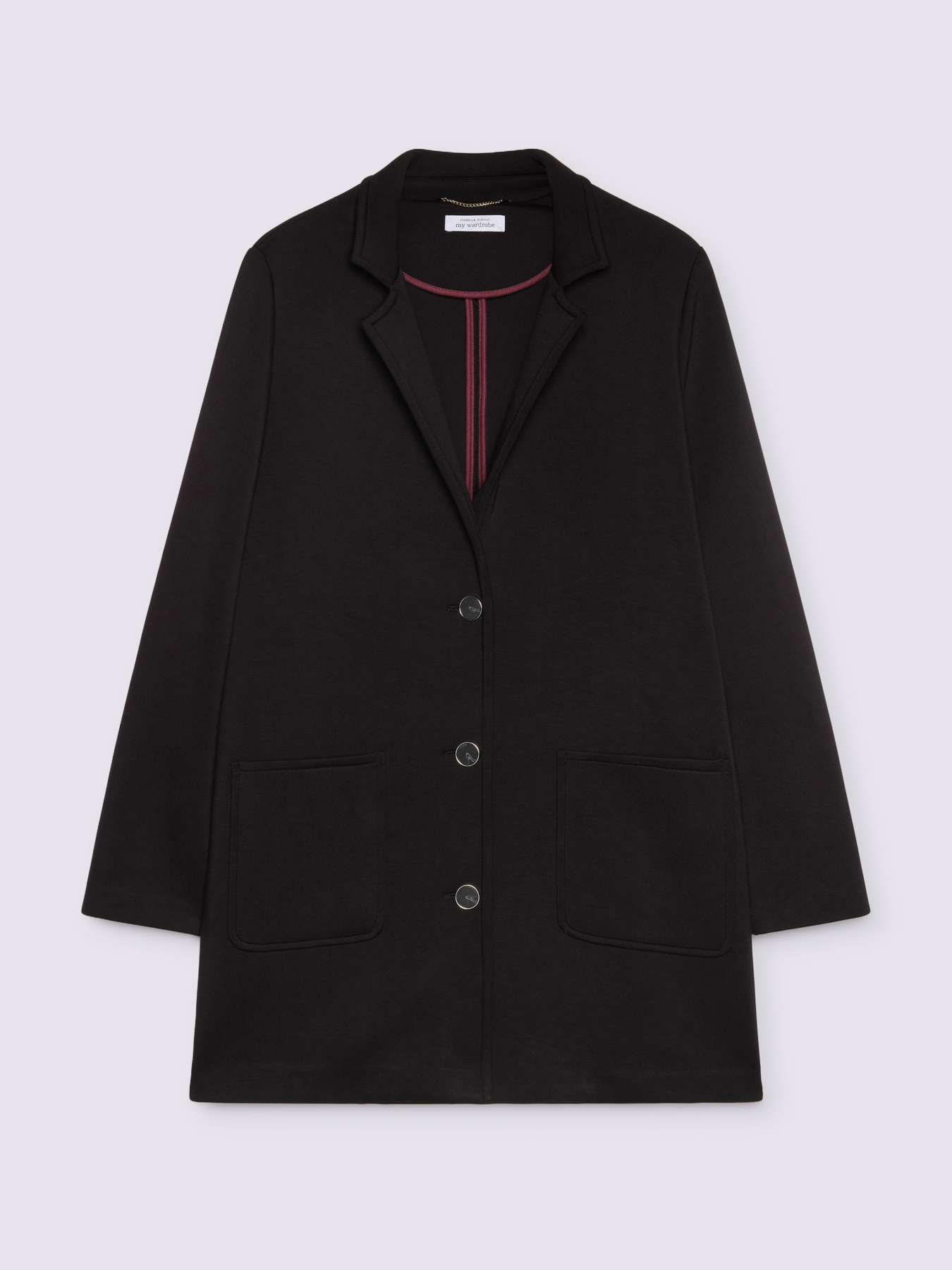 Manteau en néoprène à la ligne épurée image number 4