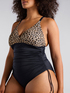Costume intero maculato tummy control image number 6