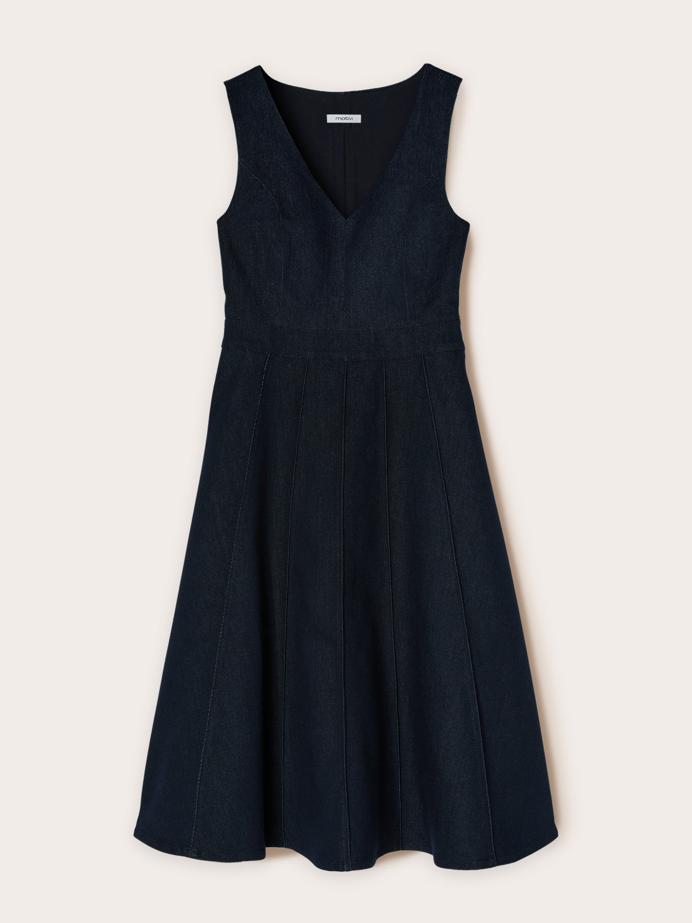 Robe midi en denim image number 4