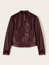 Blousonjacke aus beschichtetem Stoff mit Shaping-Schnitten image number 4