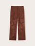 Pantalones palazzo en raso jacquard image number 4