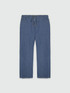 Palazzo jeans with laces at the waist image number 4