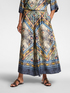 Printed cropped trousers image number 2
