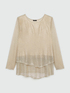 Lurex jersey T-shirt with overlays image number 4