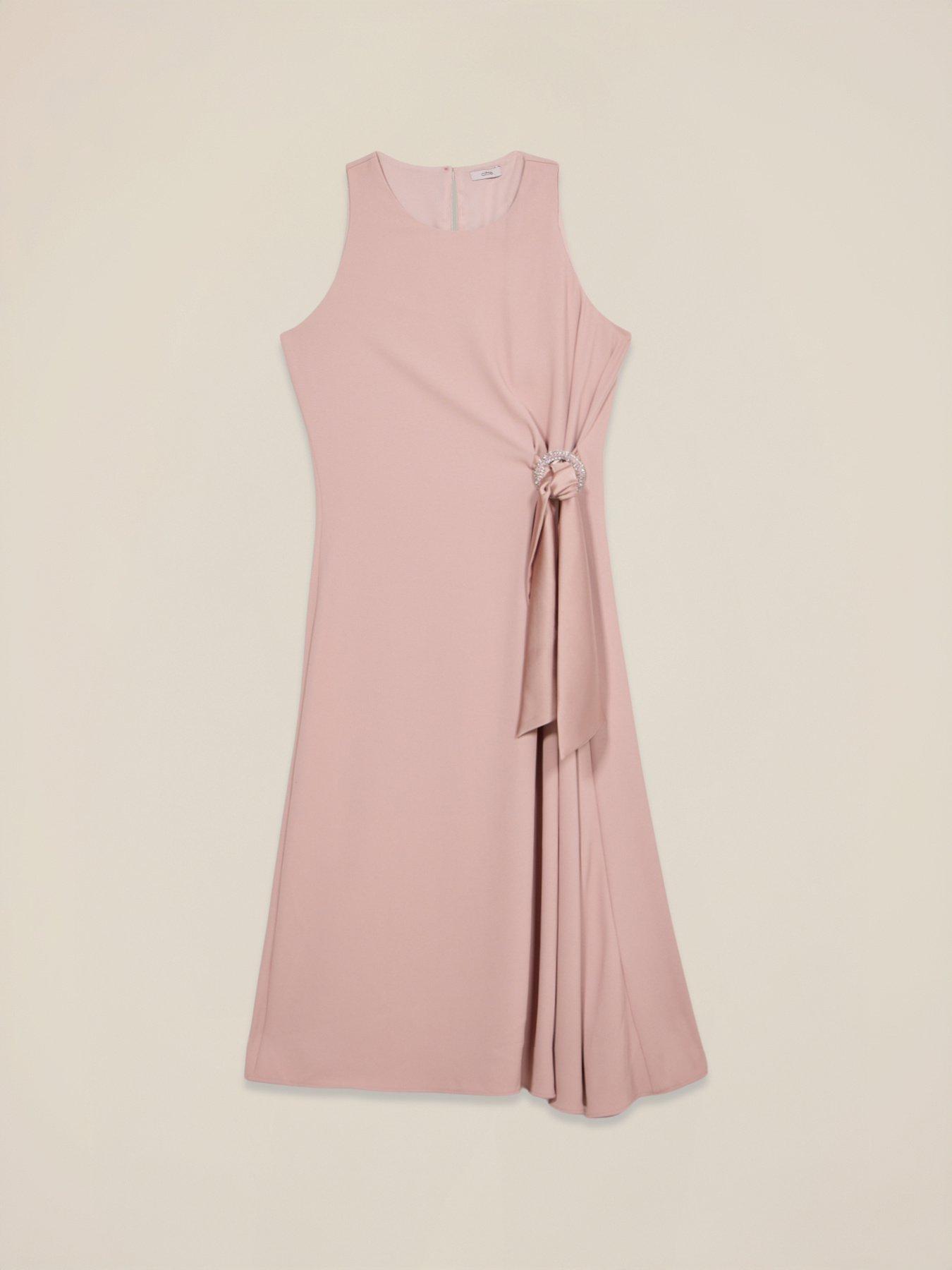 Dress with knot and jewel buckle image number 3