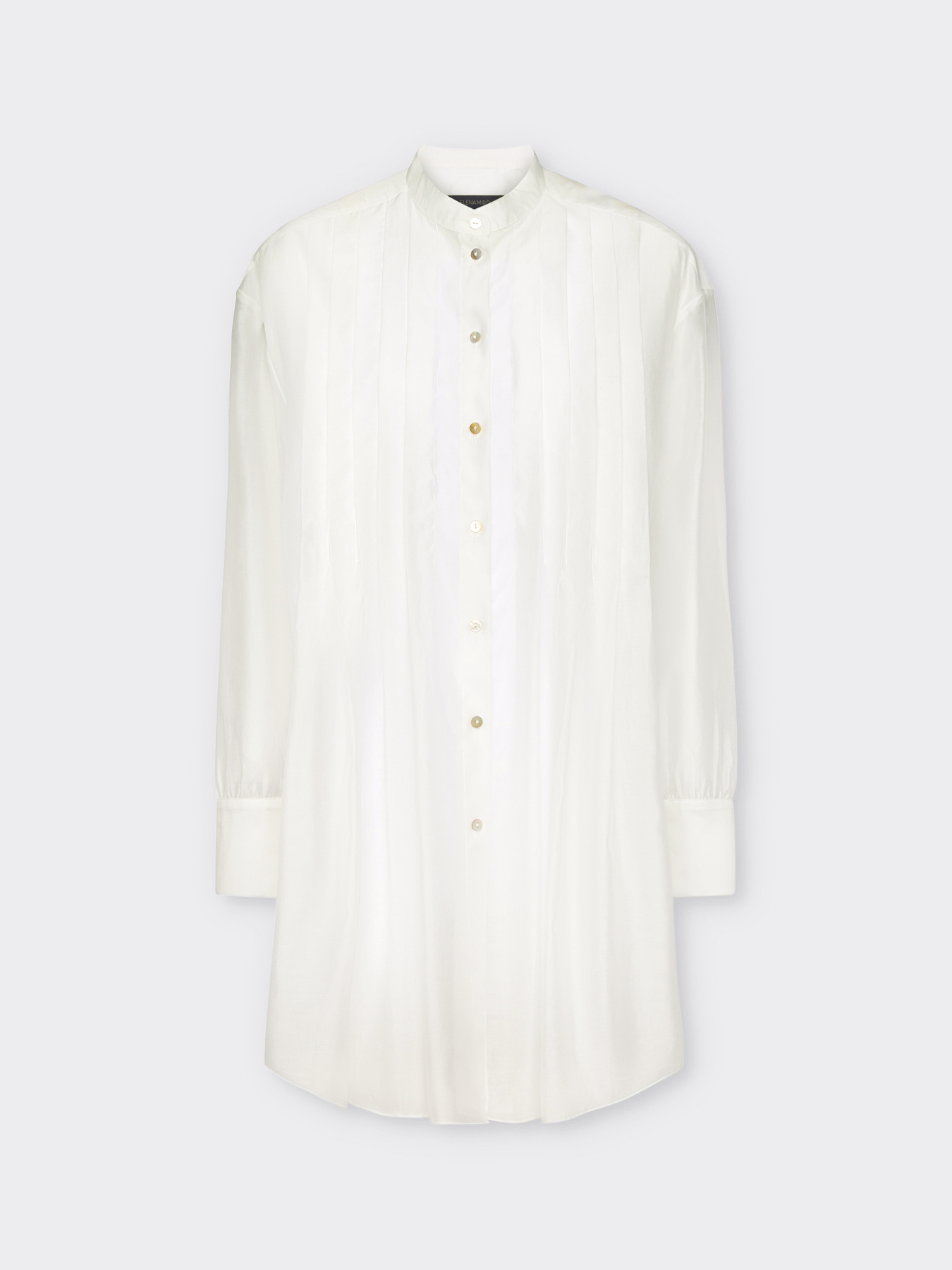 Camisa larga con pliegues image number 5