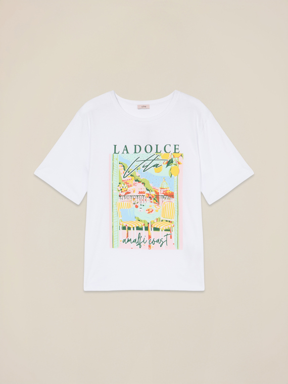 Jersey T-shirt with print