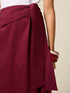 Midi poplin skirt with sash image number 2