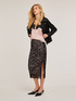 Midi macrame lace skirt image number 3