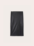 Coated fabric midiskirt image number 3