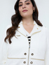 Cappotto soft touch con zip decorative image number 4